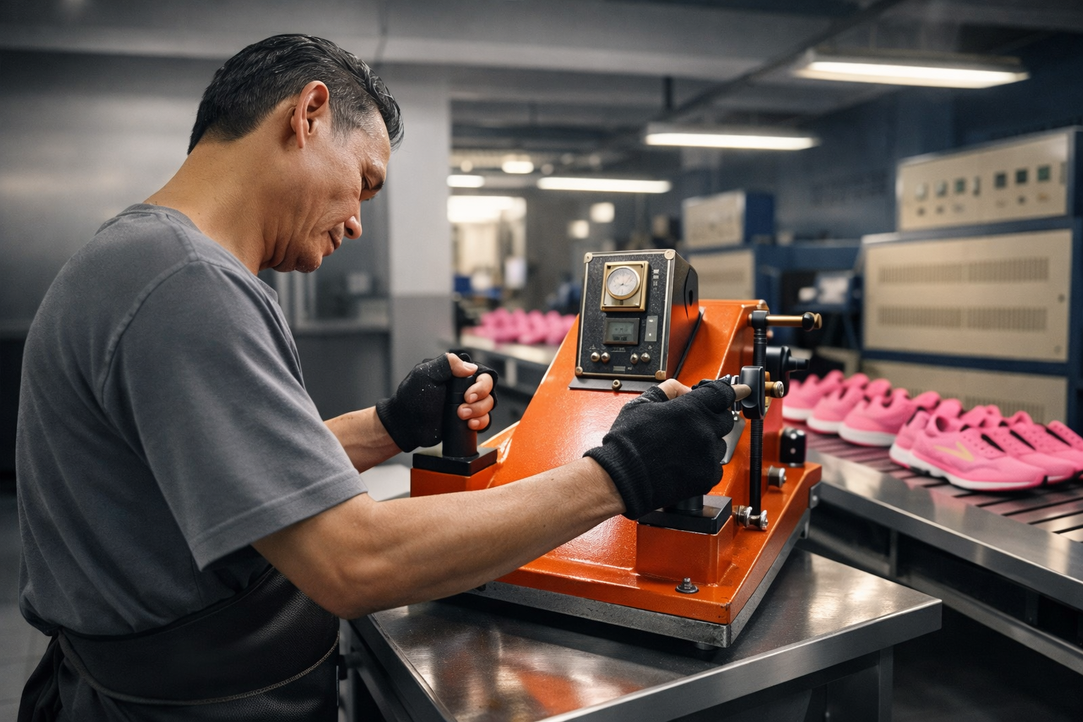 press sepatu oleh supplier import tangan pertama